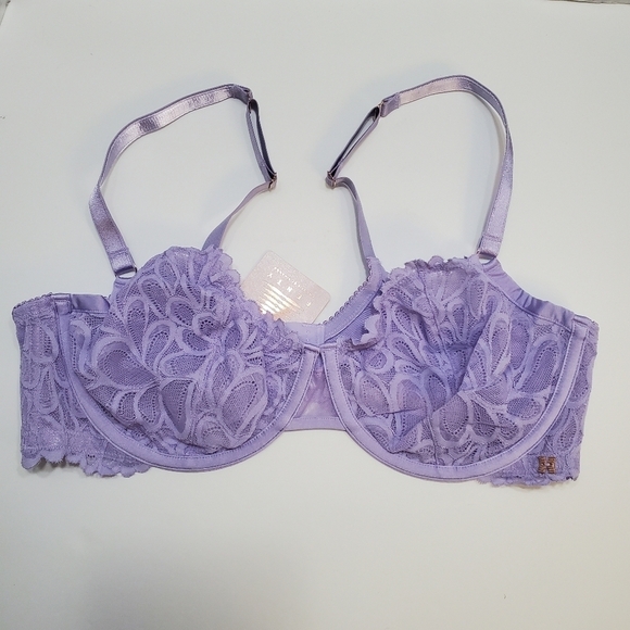 Savage x Fenty Balconette Bra 38DD Womens Savage Not Sorry Unlined Lace New - Picture 1 of 8